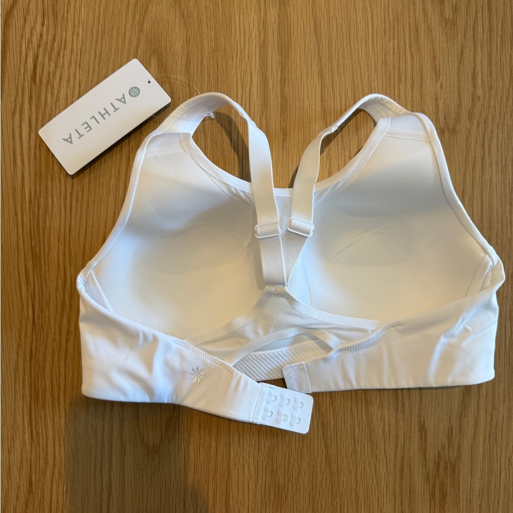 NWT! Athleta Advance Adjustable Racerback Bra 36B White - Picture 10 of 10